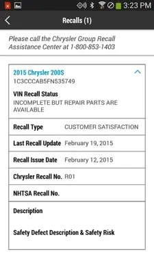 CHRYSLER android App screenshot 18