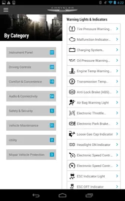 CHRYSLER android App screenshot 1