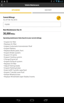 CHRYSLER android App screenshot 3